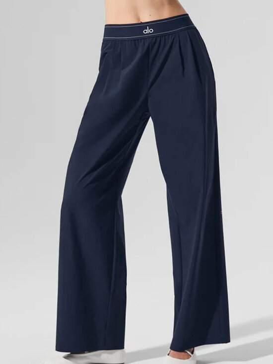 ALO Yoga Pants - 💙 Navy Blue Alo Yoga Suit Up Pants (Regular Length) - Casual Chic 🙆‍♀️ NWT